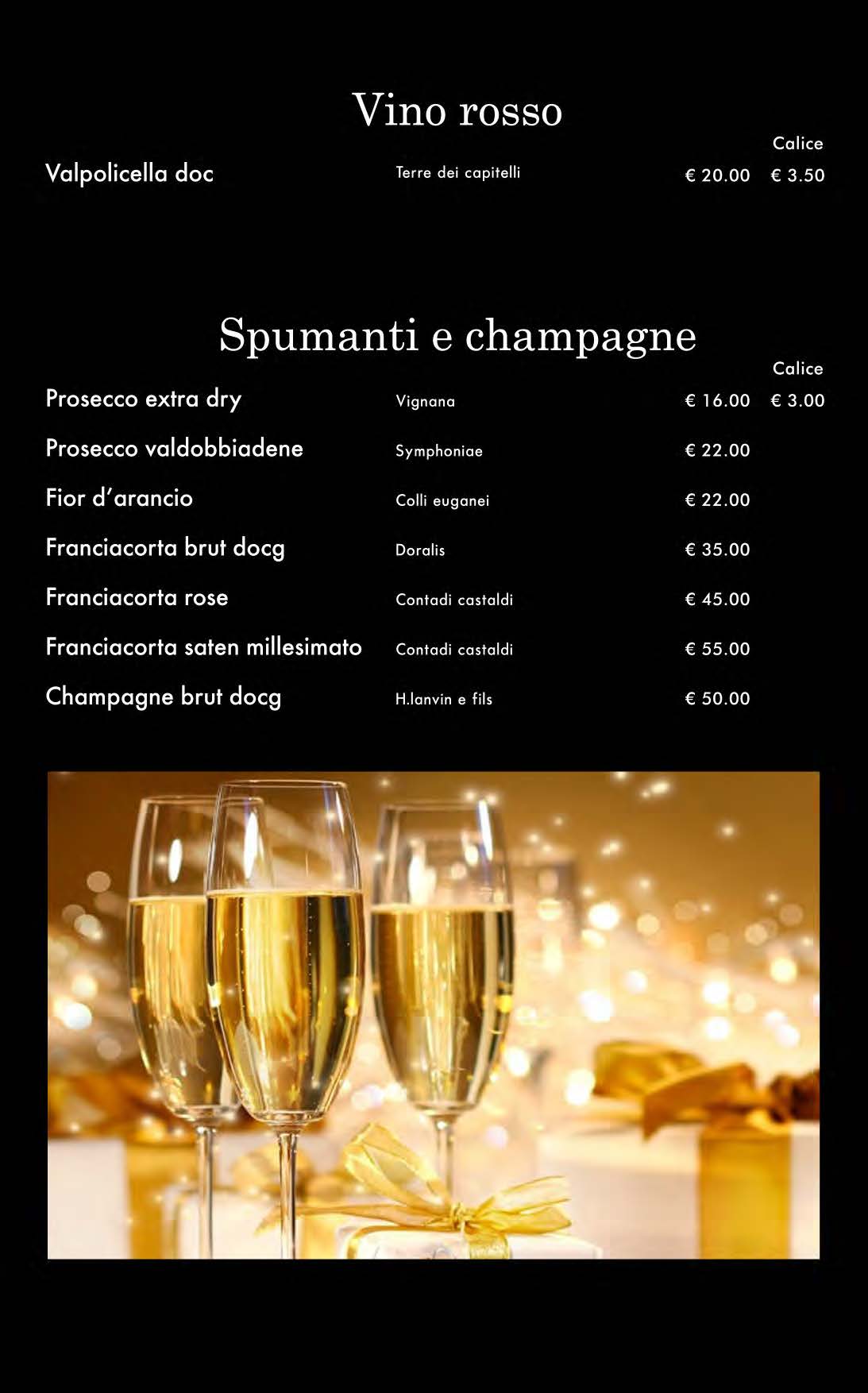 attimi ristorante giapponese padova menù cena pagina 22 vino rosso spumanti champagne